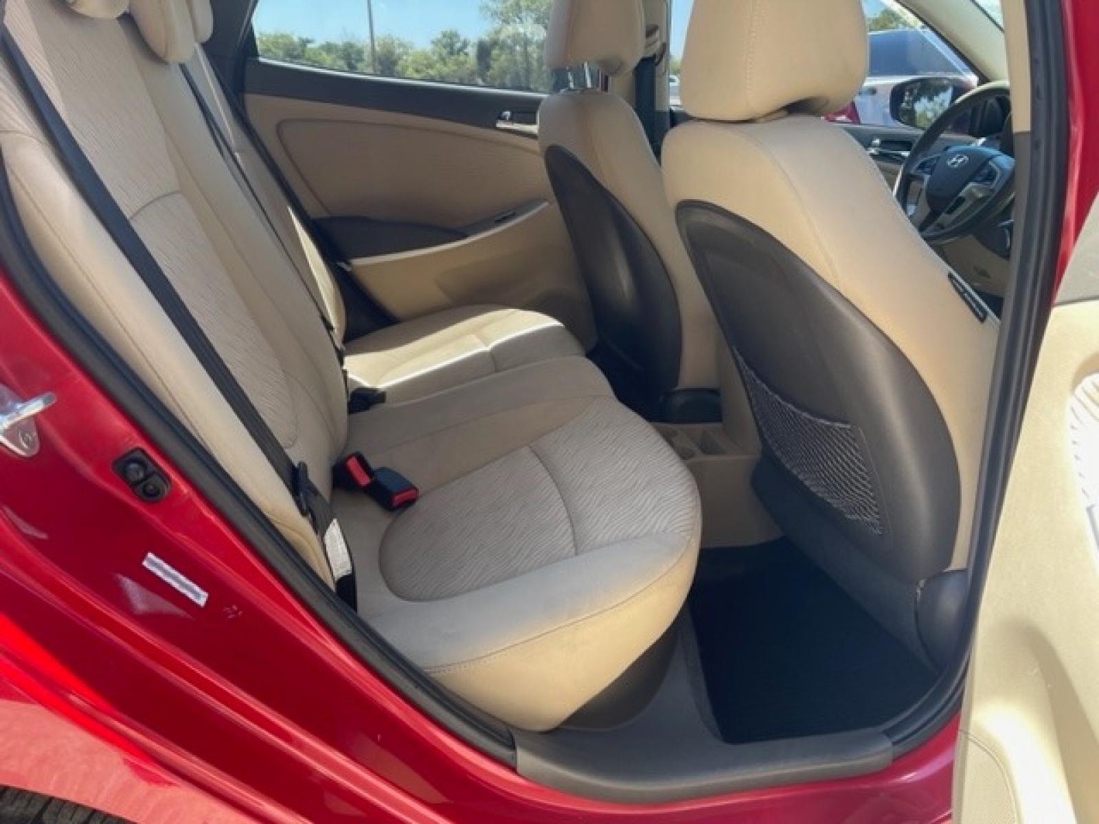 2014 RED HYUNDAI ACCENT GLS (KMHCU4AE8EU) with an 1.6L engine, Automatic transmission, located at 124 Elm St., Cibolo, TX, 78108, (210) 658-3118, 29.559427, -98.232384 - www.discountautosinc.com TEXT QUESTIONS TO 210-900-3118 35 MONTHLY PAYMENTS OF $285 WITH $1695 DOWN AND FINAL ODD PAYMENT OF $151.19 W/FIRST PAYMENT DUE 30 DAYS FROM DATE OF SALE. WARRANTY ON ENGINE and TRANSMISSION ONLY FOR 3 MONTHS OR 3,000 MLS. 36 MO'S TERM W/ 22.44 APR - Photo #3