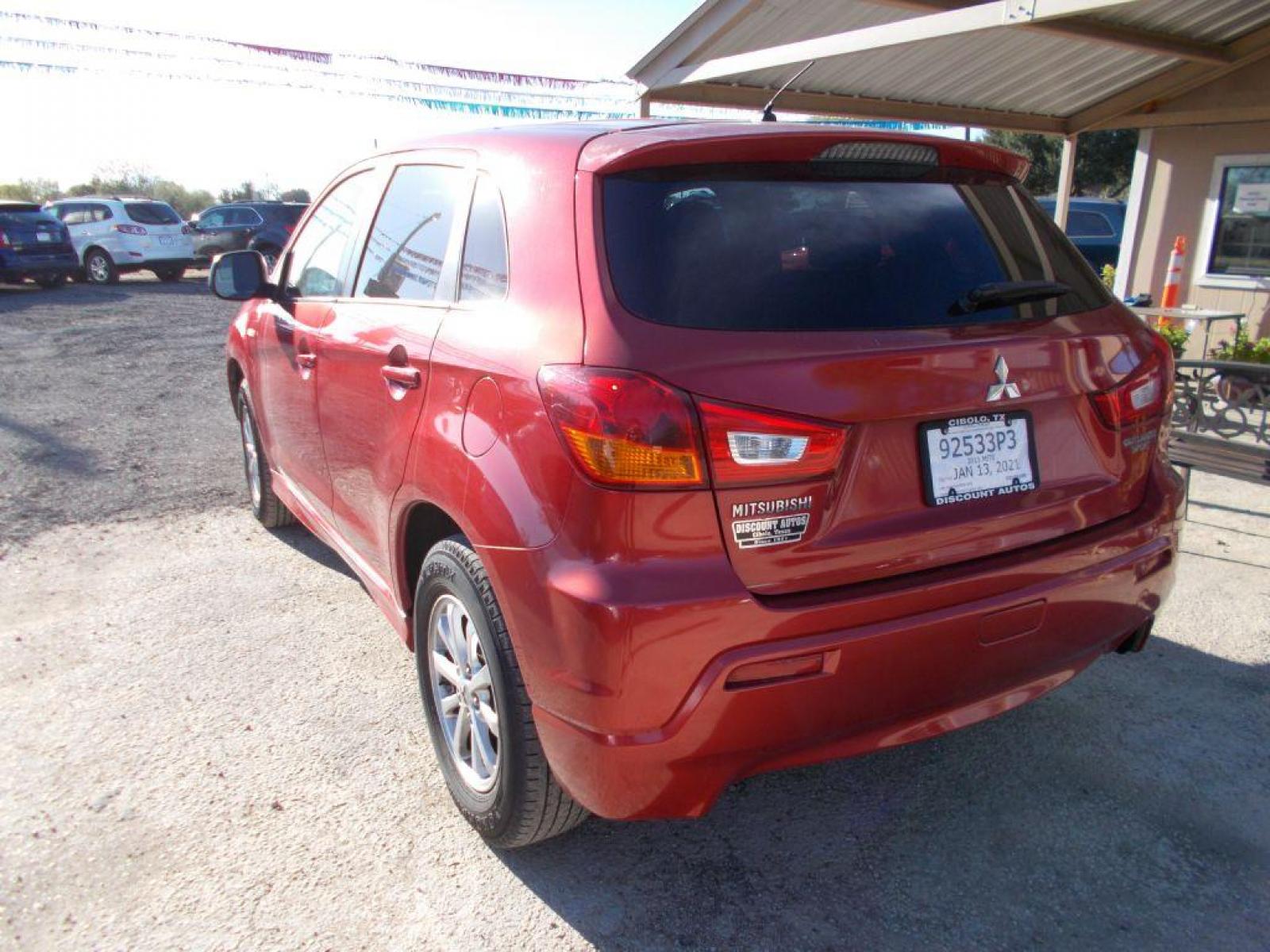 2011 RED MITSUBISHI OUTLANDER SPORT ES (JA4AP3AU7BZ) with an 2.0L engine, Continuously Variable transmission, located at 124 Elm St., Cibolo, TX, 78108, (210) 658-3118, 29.559427, -98.232384 - www.discountautosinc.com TEXT QUESTIONS TO 210-900-3118 29 MONTHLY PAYMENTS OF $255 WITH $1195 DOWN AND FINAL ODD PAYMENT OF $153.41 W/FIRST PAYMENT DUE 30 DAYS FROM DATE OF SALE. ** NO WARRANTY, SOLD AS IS ** 30 MO'S TERM W/ 22.44 APR and DEF DOWN OF $175 DUE TWO WEEKS AF - Photo #3