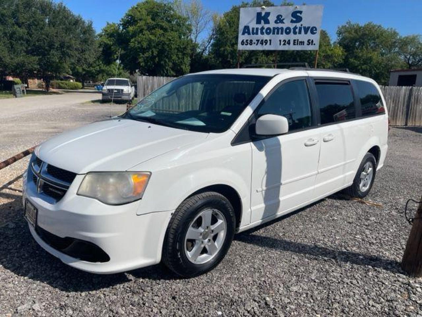 2013 WHITE DODGE GRAND CARAVAN SXT Stow n Go (2C4RDGCGXDR) with an 3.6L engine, Automatic transmission, located at 124 Elm St., Cibolo, TX, 78108, (210) 658-3118, 29.559427, -98.232384 - www.discountautosinc.com TEXT QUESTIONS TO 210-900-3118 35 MONTHLY PAYMENTS OF $295 WITH $1495 DOWN AND FINAL ODD PAYMENT OF $85.22 W/FIRST PAYMENT DUE 30 DAYS FROM DATE OF SALE. FEATURES: STOW-N-GO,POWER SLIDING DOORS, 3RD ROW WARRANTY ON ENGINE and TRANSMISSION ONLY FOR - Photo #0