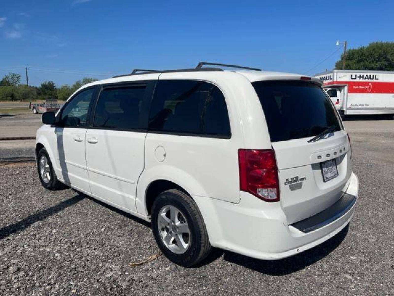 2013 WHITE DODGE GRAND CARAVAN SXT Stow n Go (2C4RDGCGXDR) with an 3.6L engine, Automatic transmission, located at 124 Elm St., Cibolo, TX, 78108, (210) 658-3118, 29.559427, -98.232384 - www.discountautosinc.com TEXT QUESTIONS TO 210-900-3118 35 MONTHLY PAYMENTS OF $295 WITH $1495 DOWN AND FINAL ODD PAYMENT OF $85.22 W/FIRST PAYMENT DUE 30 DAYS FROM DATE OF SALE. FEATURES: STOW-N-GO,POWER SLIDING DOORS, 3RD ROW WARRANTY ON ENGINE and TRANSMISSION ONLY FOR - Photo #1