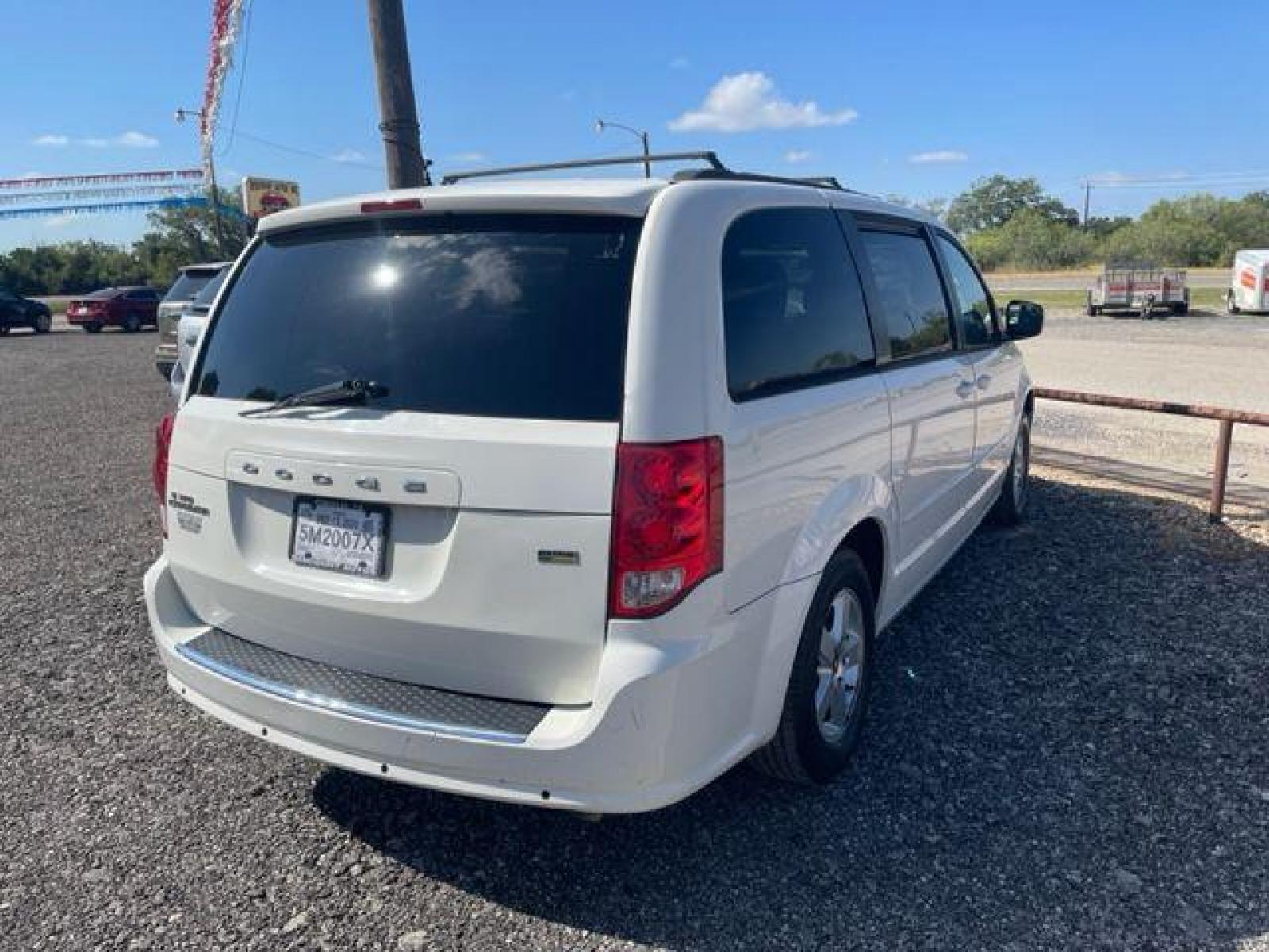 2013 WHITE DODGE GRAND CARAVAN SXT Stow n Go (2C4RDGCGXDR) with an 3.6L engine, Automatic transmission, located at 124 Elm St., Cibolo, TX, 78108, (210) 658-3118, 29.559427, -98.232384 - www.discountautosinc.com TEXT QUESTIONS TO 210-900-3118 35 MONTHLY PAYMENTS OF $295 WITH $1495 DOWN AND FINAL ODD PAYMENT OF $85.22 W/FIRST PAYMENT DUE 30 DAYS FROM DATE OF SALE. FEATURES: STOW-N-GO,POWER SLIDING DOORS, 3RD ROW WARRANTY ON ENGINE and TRANSMISSION ONLY FOR - Photo #2