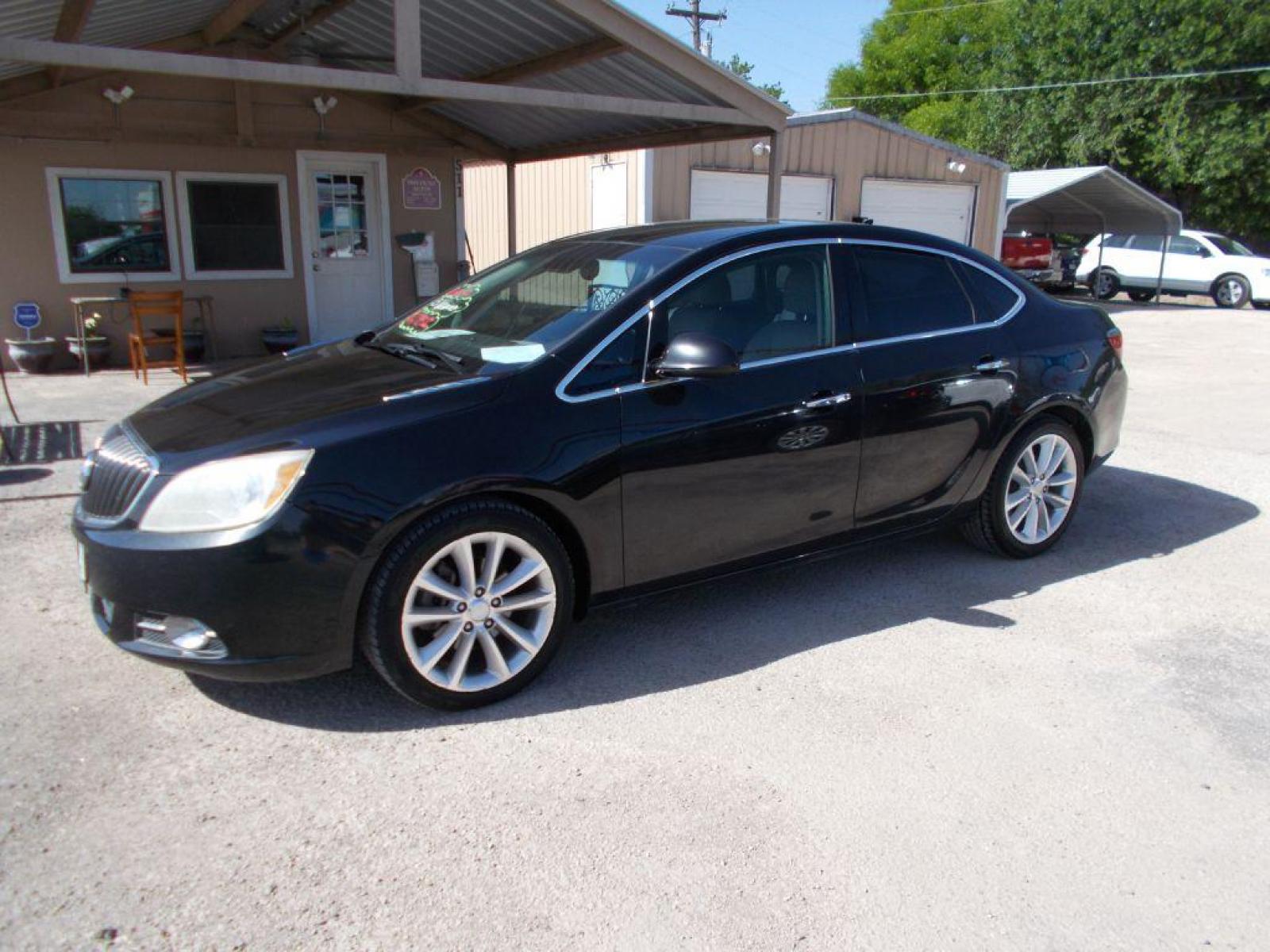 2013 BLACK BUICK VERANO CONVENIENCE (1G4PR5SK6D4) with an 2.4L engine, Automatic transmission, located at 124 Elm St., Cibolo, TX, 78108, (210) 658-3118, 29.559427, -98.232384 - Photo #0