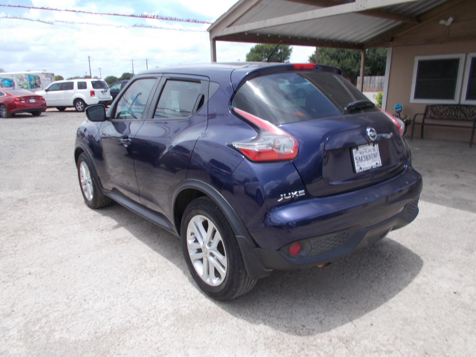 2015 BLUE NISSAN JUKE S (JN8AF5MR3FT) with an 1.6L engine, Continuously Variable transmission, located at 124 Elm St., Cibolo, TX, 78108, (210) 658-3118, 29.559427, -98.232384 - www.discountautosinc.com TEXT QUESTIONS TO 210-900-3118 41 MONTHLY PAYMENTS OF $320 WITH $2495 DOWN AND FINAL ODD PAYMENT OF $88.26 W/FIRST PAYMENT DUE 30 DAYS FROM DATE OF SALE. FEATURES: BACK UP CAMERA, BLUE TOOTH WARRANTY ON ENGINE and TRANSMISSION ONLY FOR 3 MONTHS OR 3,0 - Photo #3